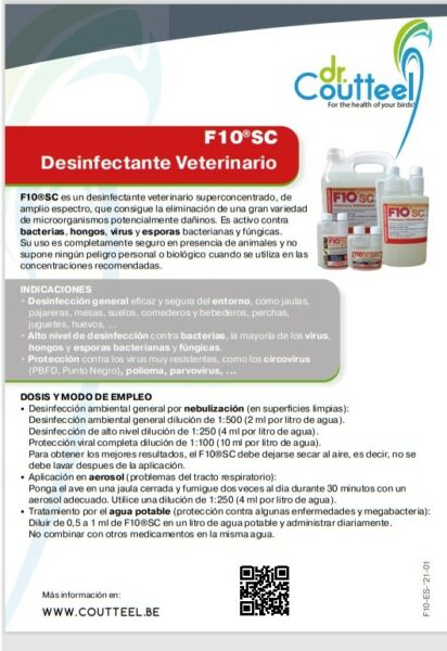 F10 Sc  Desinfectante Veterinario - Imagen 2