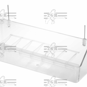 Comedero interior con ganchos Art 025 2GR.  20 cm largo