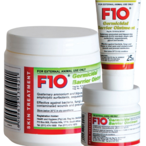 F10 Crema Germicida. Ayuda a cicatrizar heridas y las mantiene a salvo de bacterias,virus y hongos