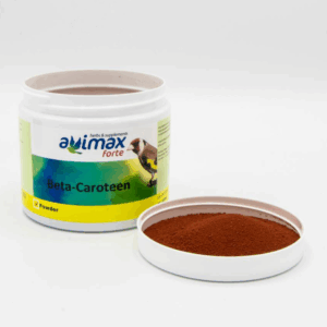 Avimax Betacaroteno . 100 gr .  Intensifica el color rojo en el plumaje