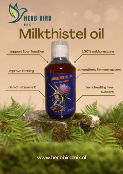 Aceite Cardo Mariano. Herb bird mix. 300 ml. Mejora y regenera el higado - Imagen 2