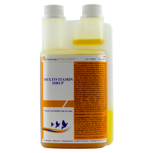 Multivitamin Syrup Tollisan 500 ml. Multivitamico rico en metionina y lisina.