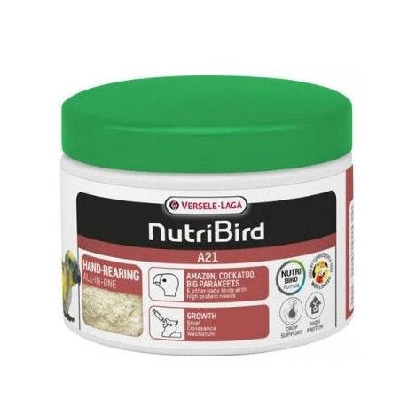 Papilla para embuchar Nutribird A-21 Versele Laga. Optima para el embuche de los polluelos en los primeros dias