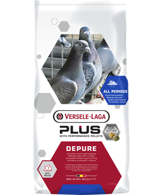 Depure Plus. Versele Laga. Mixtura para palomas mensajeras. Para periodo de reposo