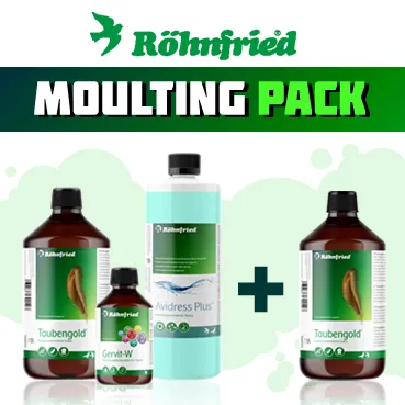 Pack especial Muda. Rohnfried. Para mejorar y acortar el periodo de muda.Te ahorras 24,95€