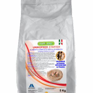 UnikoFeed Starter Happy Bird.  ( Sin dore) Producto que estimula el embuche de los polluelos con 23% de proteina
