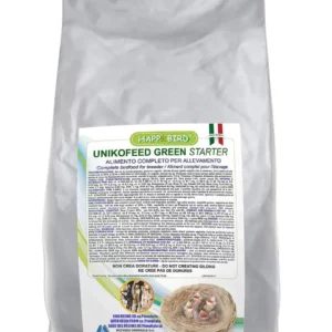 UnikoFeed Starter green. Happy Bird. Muy apetecible para embuchar y criar a los polluelos