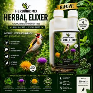 Herbal Elixer. Herb bird mix.  250 ml. Extractos de Ortiga, cardo mariano, diente de leon y oregano.
